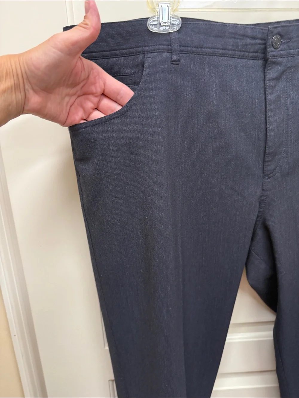 Alberto Tailored Men's Black Dress Pants